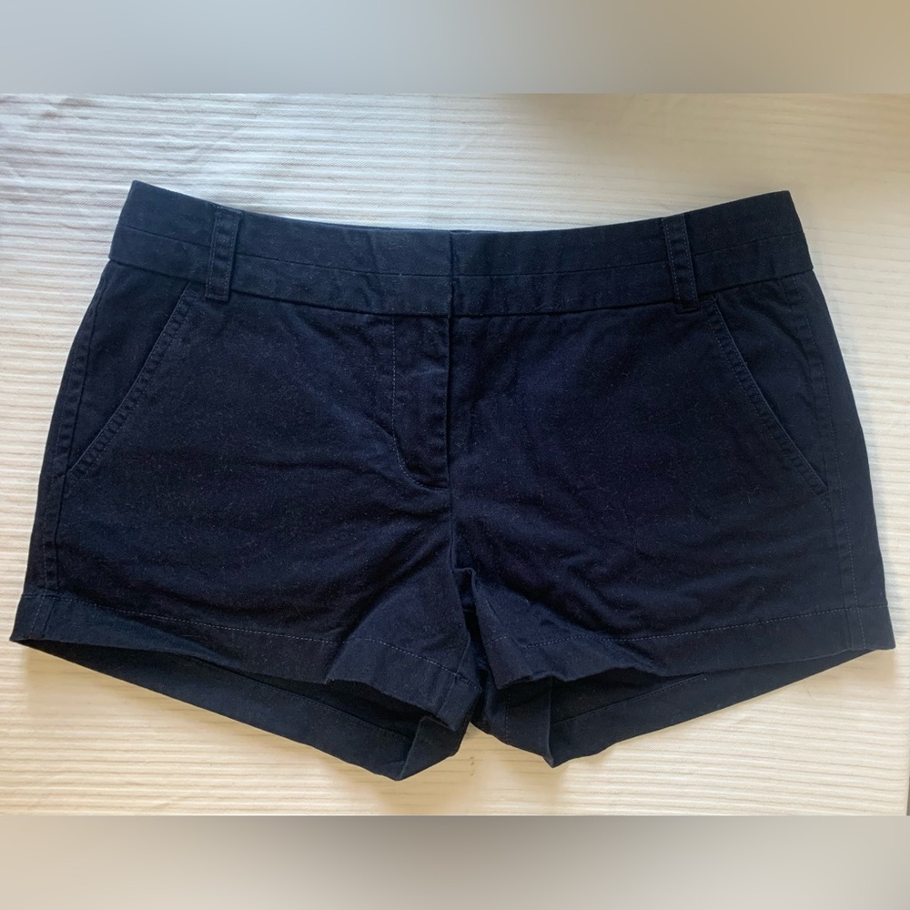 J Crew Navy Chino Shorts size 8